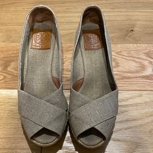 Tory Burch espadrille wedge size 7